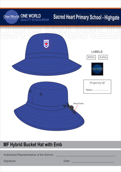 Hybrid Hat - Royal with Embroidery