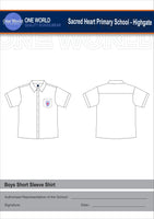 Boys White Shirt - Embroidered Logo
